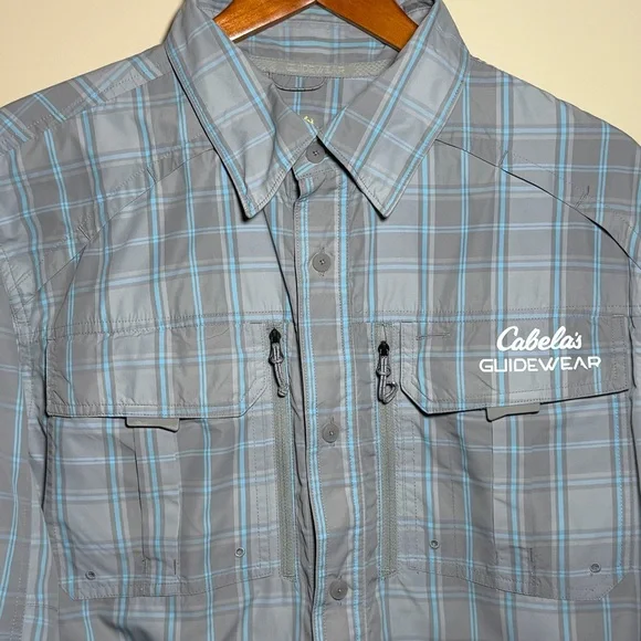 Cabela’s Guidewear Shirts Lot of 2 Men’s Large Plaid Outdoor Fishing Hiking - Picture 3 of 16